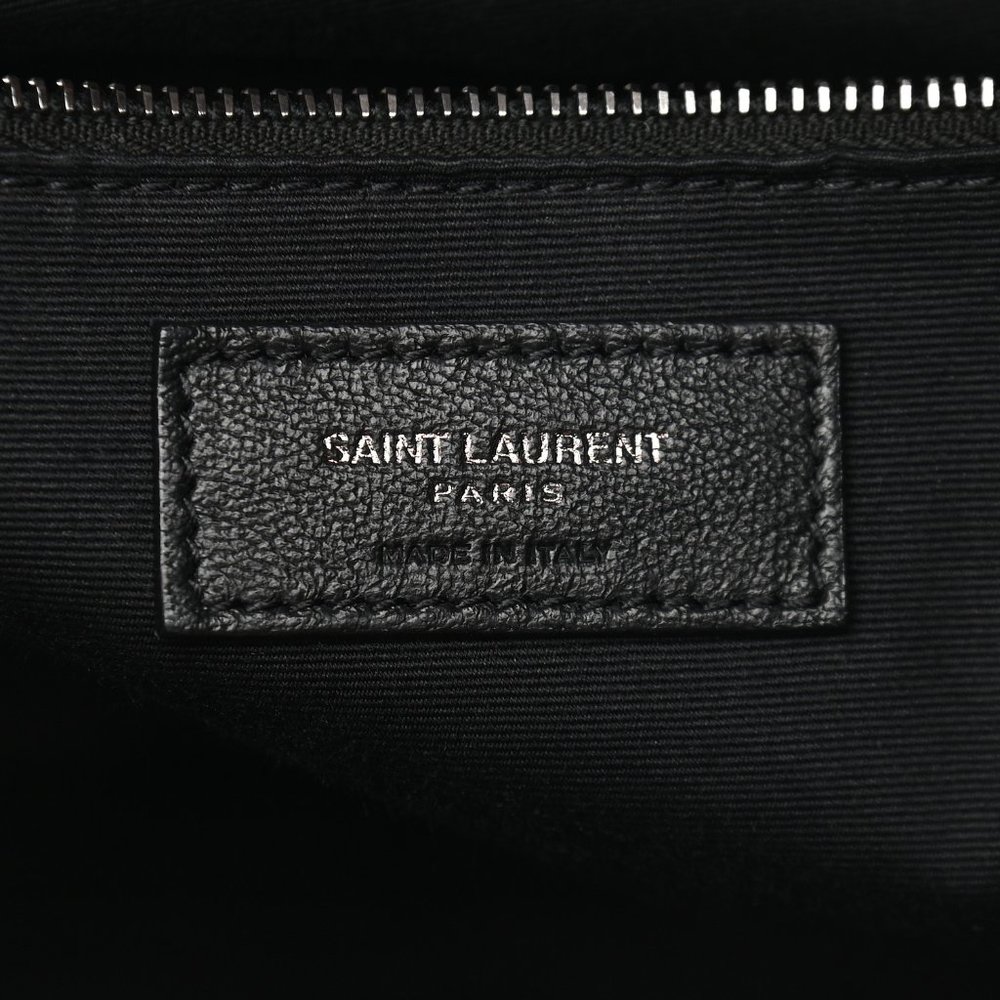 SAINT LAURENT Niki Shopper Tote Crinkled Leather Burgundy Matelasse Monogram MED - Picture 4 of 16